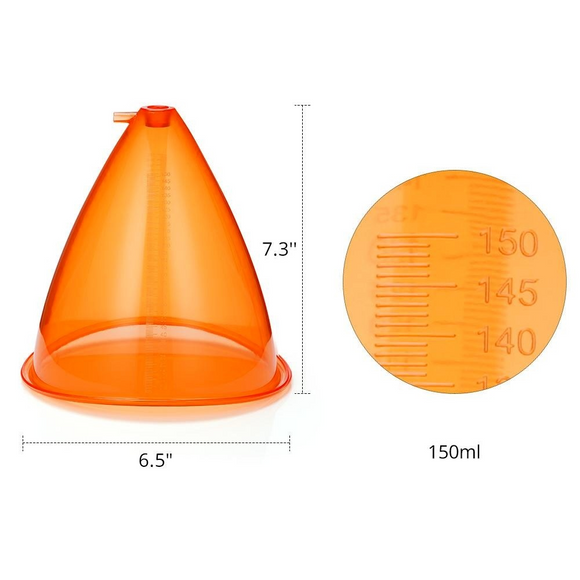 2021 Newest 150ML XL Orange Cups 2PCS Cupping Therapy Breast Enhancement Butt Lifting Vacuum Cupping Breast Care