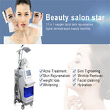 Beauty spa jet vacuum hydra micro dermabrasion aqua peel clean hydrifacial pdt led therapy facial machine