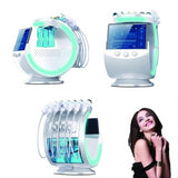 Newest Intelligent Ice Blue 7 IN 1 Hydra Beauty facial Hydrodermabrasion Microdermabrasion Machine Skin Care Small Oxygen Hydrogen Bubble#03