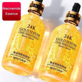 24k Gold Face Serum Moisturizer Lotion Whitening Day Using Aging Anti Wrinkle in 100ml