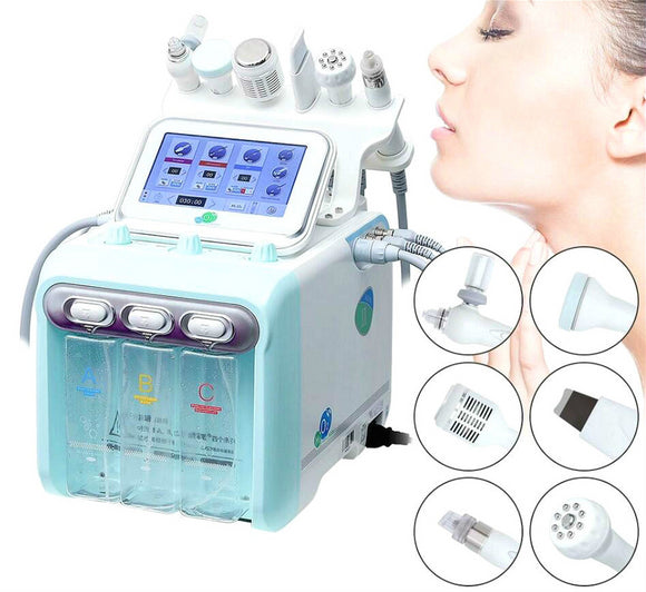 6/7 in 1 ultrasonic cavitation Hydra Facial machine Dermabrasion Water Aqua Oxygen Spray gun RF Hydro Microdermabrasion Peeling Vacuum Skin #012