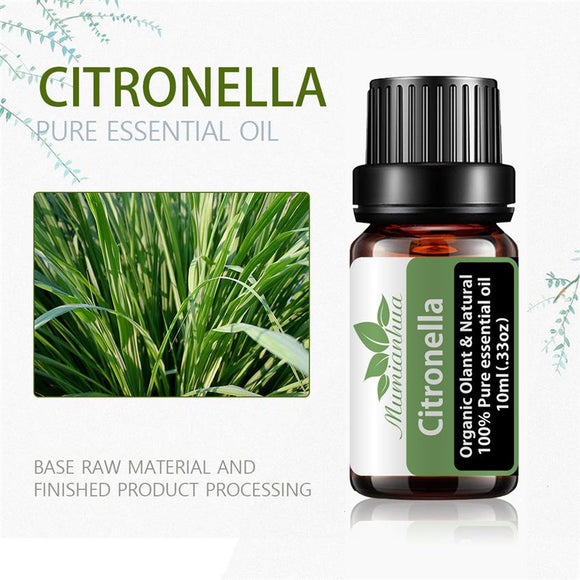 10ml Citronlla for Aromatherapy Diffusers Natural Essential Oil Care Lift Skin Plant Fragrance