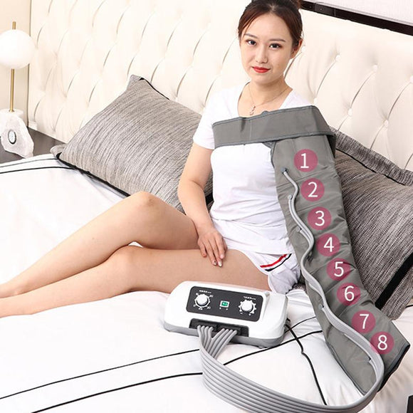 8 cavity Pressotherapy Compression Leg Foot Massager Vibration Infrared Therapy Arm Waist Pneumatic Air Wave Pressure Machine