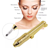 24K Gold Hyaluron Pen for Anti Wrinkle Lip Lifting Atomizer Skin Rejuvenation Mesotherapy Hyaluron Gun Lip Injection with Adater