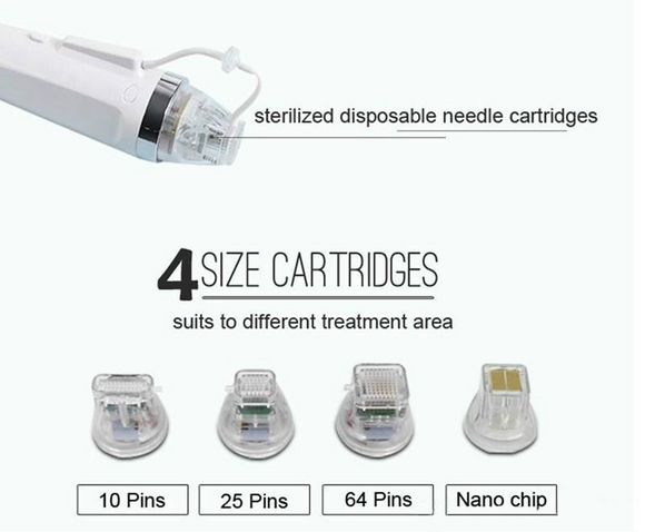 Disposable Replacement Gold Head Micro Needle Cartridge Tips for Fractional RF Machine Microneedling Skin Care Wrinkle Removal