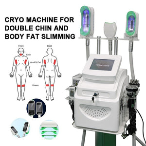 360 Cryolipolysis Slimming Fat Freeze Machine Cool Body Shaping Vacuum Liposuction Ultrasonic Cavitation RF Lipolaser Beauty