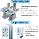 Fat Freezed Machine Waist Slimming Rf Cavitation Reduce Lipolaser 2 Freezing Head Can Work At The Same Time#001