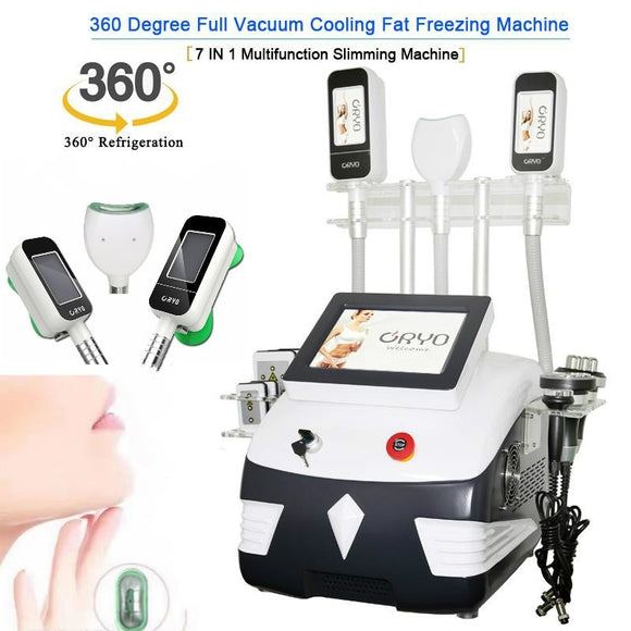 360 Degree 3 Cryo Handles Fat Freezing Cryolipolysis Machine Double Chin Removal with 40k Cavitation Rf Laser Sllimming Machine#03