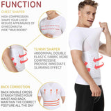 Mens Body Shaper Compression Shirts Abdomen Shapewear Tummy Slimming Sheath Gynecomastia Shapers Corset Waist Trainer Fajas