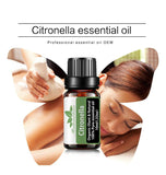 10ml Citronlla for Aromatherapy Diffusers Natural Essential Oil Care Lift Skin Plant Fragrance