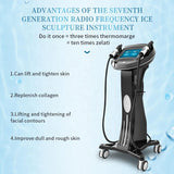 RF Radio Frequency Ice Sculpture Machine Facial lifting Wrinkle Remover Cooling Shrink Pores Face Care Equipment