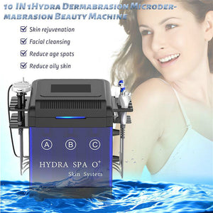 10 In 1 Hydra Facial Water Dermabrasion Face Deep Cleansing Machine for Skin Rejuvenation Equipment