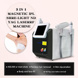 Portable IPL OPT SHR Elight hair removal machine with RF ND YAG Laser 1064 tattoo remove Multifunctional