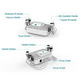 40Khz Cavitation Head Slim Sonic Slimming And Weight Reduce Lipo Ultrasonic Vacuum Rf Machine