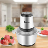 Meat Grinder Electric Food Chopper 2L 300W Stainless Steel Kitchen Food Processor for Vegetables Fruits and Nuts Ship from USA