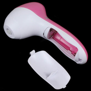 5 in 1 facial massager electric Wash Face Pore Cleaner Body Cleansing Skin Beauty Massager Brush women clean brushes