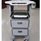 Aluminum Alloy Cart Support, ABS Double Drawer, Beauty Machine, Spa Mounted Cart